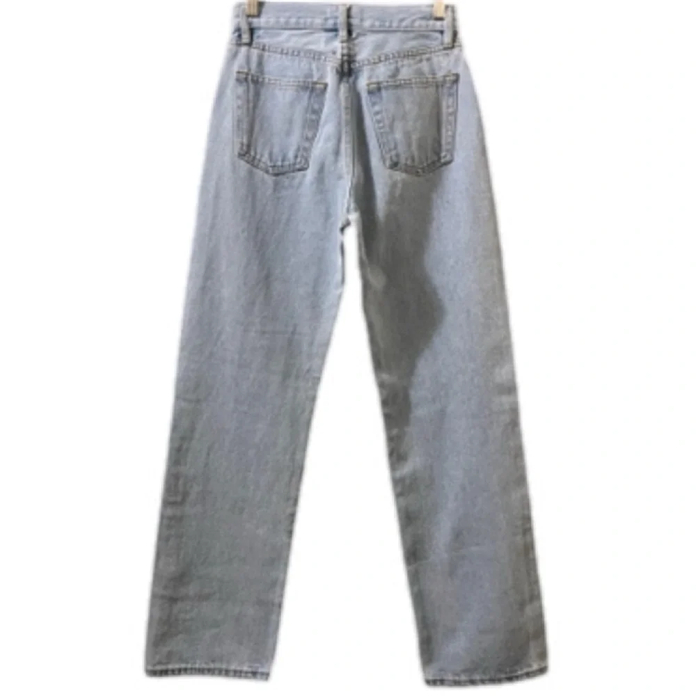 Still Here Worn-In Childhood Straight Leg Distressed Jeans Sz‎ 24